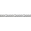 Sterling Silver Figaro 6 Side Diamond Cut Chain