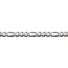 Sterling Silver Figaro 6 Side Diamond Cut Chain
