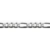 Sterling Silver Figaro 6 Side Diamond Cut Chain