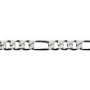 Sterling Silver Figaro 6 Side Diamond Cut Chain
