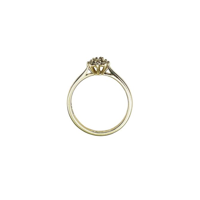 9Kt Yellow Gold Diamond Ring 0.26C