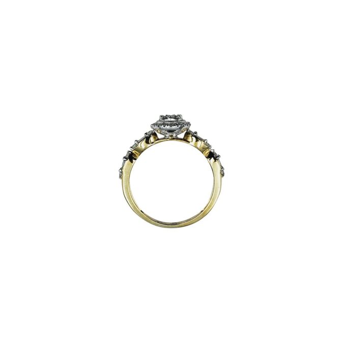 9Kt Yellow Gold Diamond Ring 0.41C