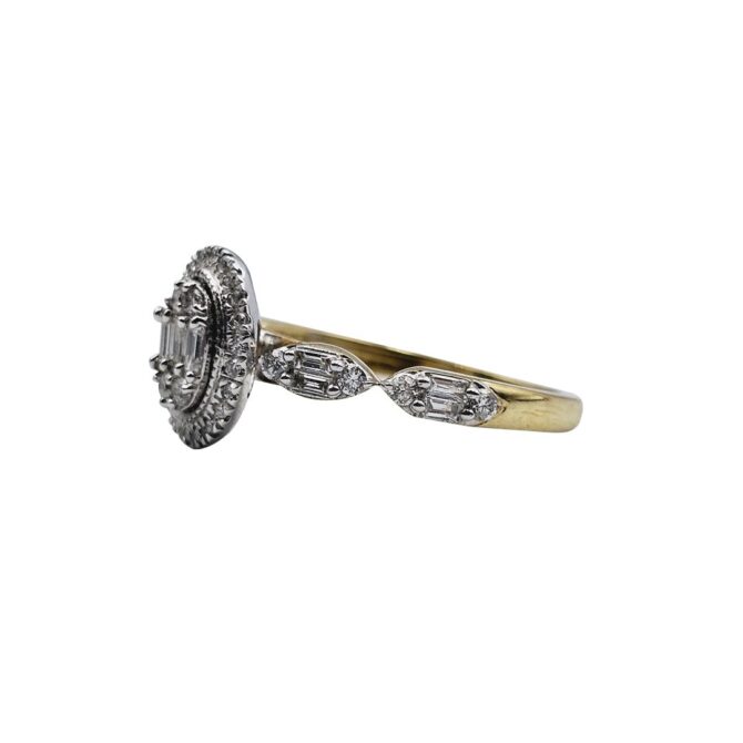 9Kt Yellow Gold Diamond Ring 0.41C