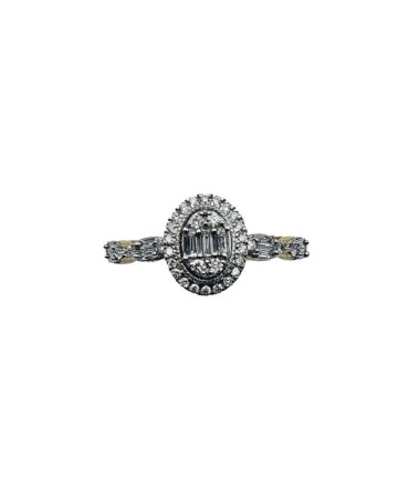 9Kt Yellow Gold Diamond Ring 0.41C