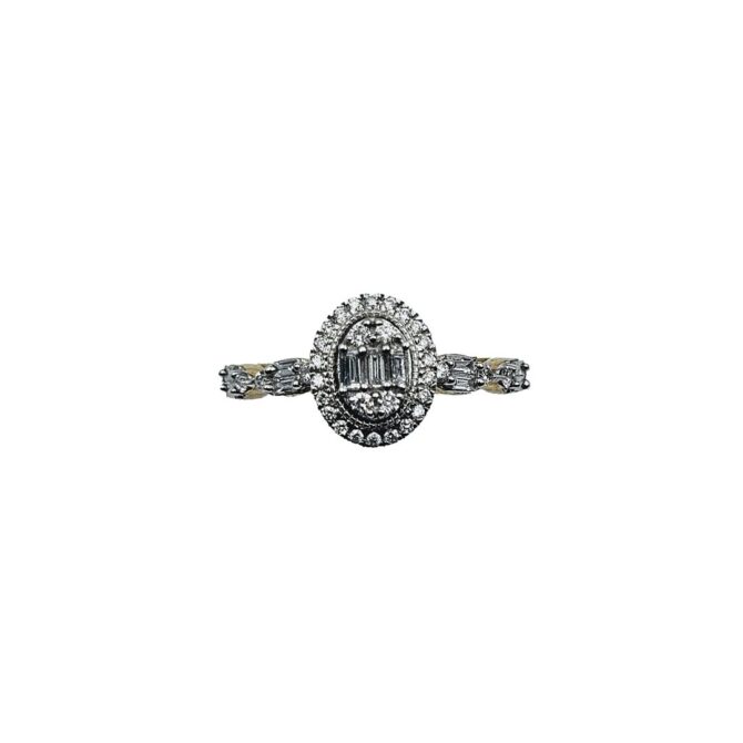 9Kt Yellow Gold Diamond Ring 0.41C