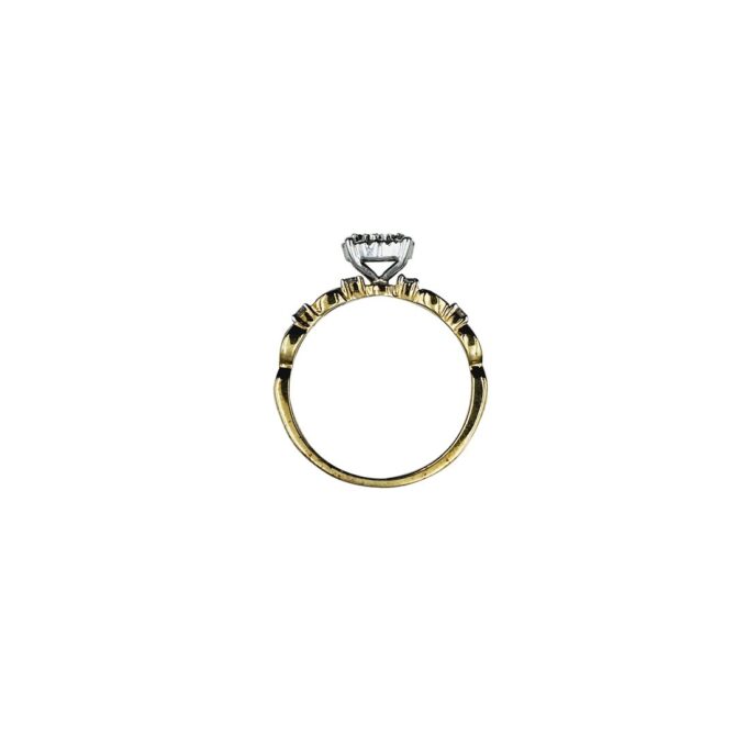 9Kt Yellow Gold Diamond Ring 0.33C