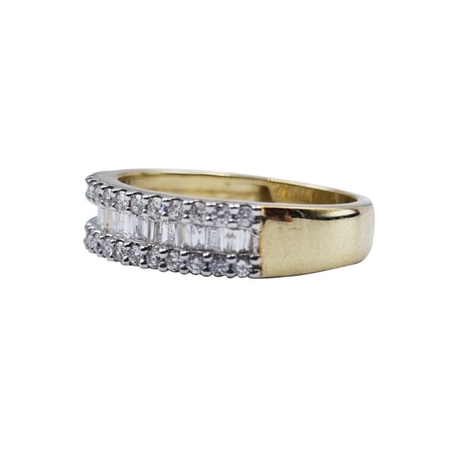 9Kt Yellow Gold Diamond Ring 0.50C