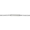 Sterling Silver Figaro ID Bracelet