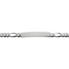 Sterling Silver Figaro ID Bracelet
