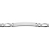 Sterling Silver Figaro ID Bracelet