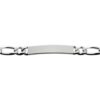 Sterling Silver Figaro ID Bracelet