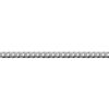 Sterling Silver Curb 6 Side Diamond Cut Bracelet Extra Flat