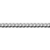 Sterling Silver Curb 6 Side Diamond Cut Bracelet Extra Flat
