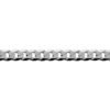 Sterling Silver Curb 6 Side Diamond Cut Bracelet Extra Flat