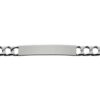 Sterling Silver Square Curb ID Bracelet