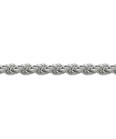 Sterling Silver Hollow Rope Bracelet