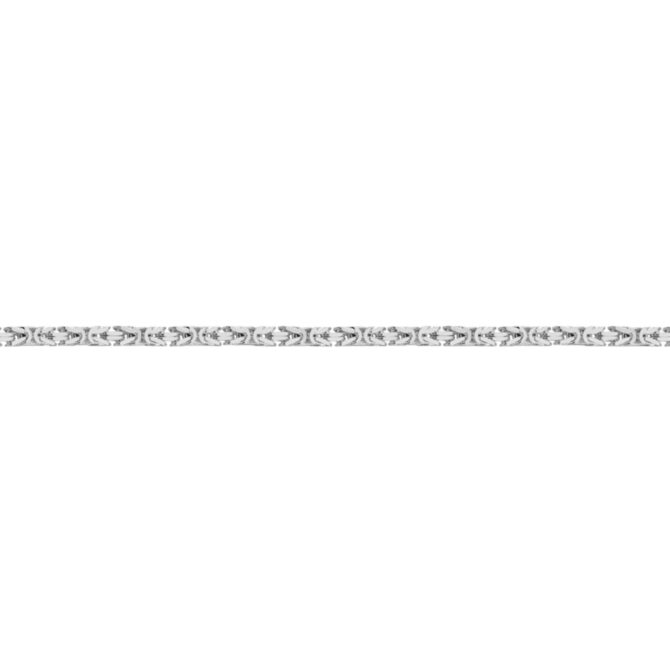Sterling Silver Bezantine 8 Side Diamond Cut Bracelet