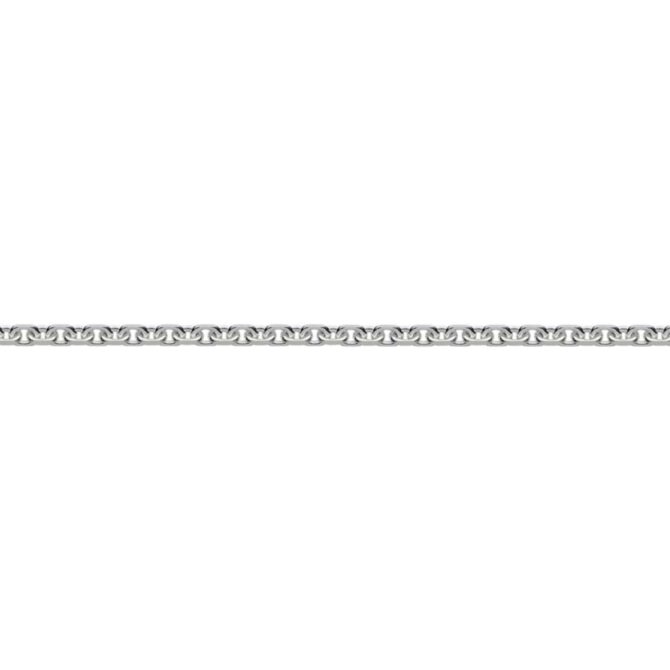 Sterling Silver Anchor Square Chain