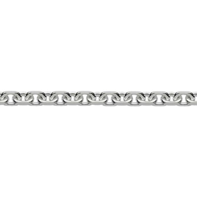 Sterling Silver Anchor Square Chain
