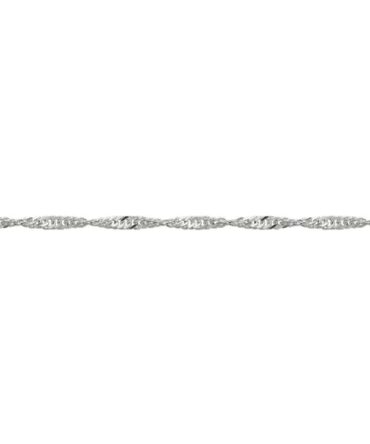 Sterling Silver Singapore Anklet