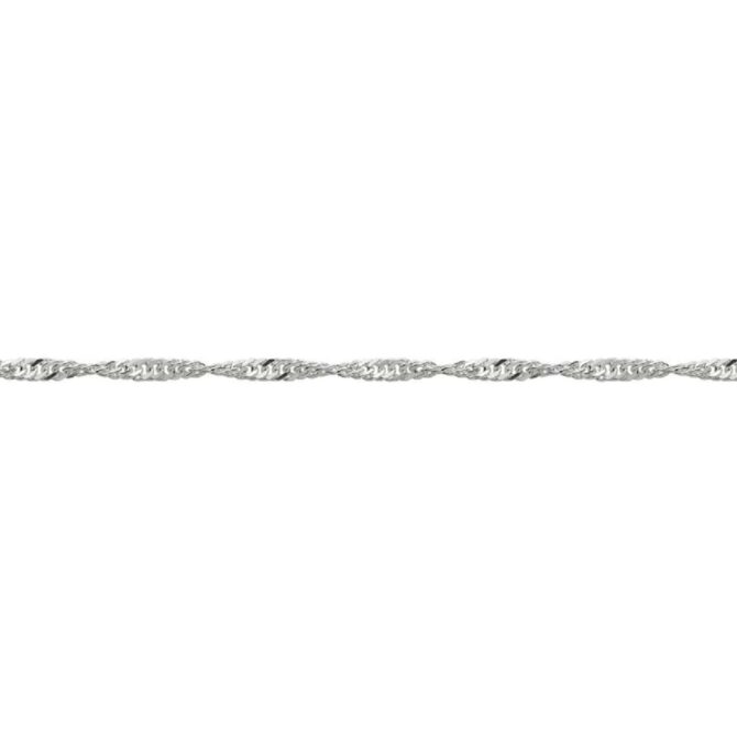 Sterling Silver Singapore Anklet