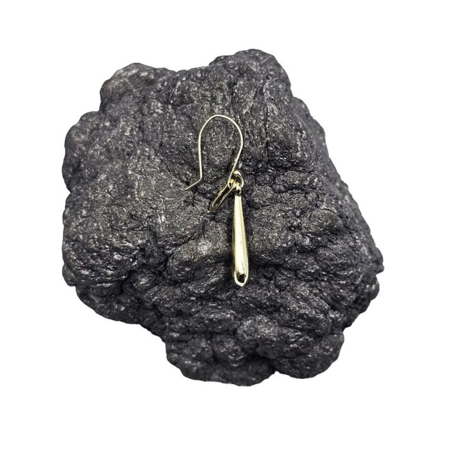 9Kt Yellow Gold Tear Drop Earring (L)
