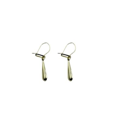 9Kt Yellow Gold Tear Drop Earring (L)