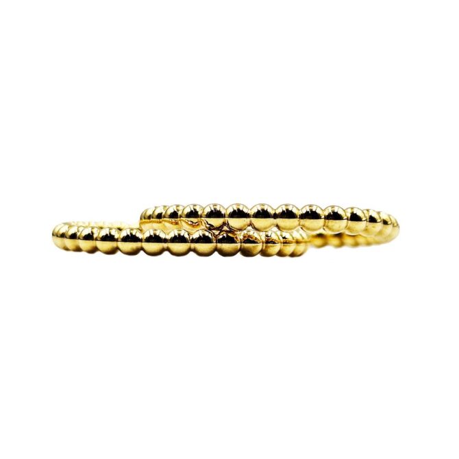 9Kt Yellow Gold Bobble Hoop Earring 20mm x 2mm