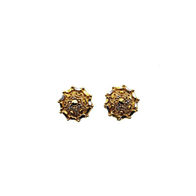 9Kt Gold Indian Stud Earrings