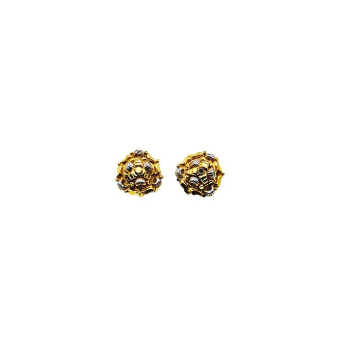 9Kt Gold Indian Stud Earrings