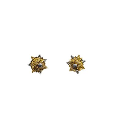 9Kt Gold Indian Stud Earrings