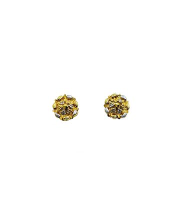 9Kt Gold Indian Stud Earrings