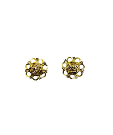 9Kt Gold Indian Stud Earrings