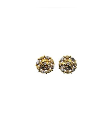 9Kt Gold Indian Stud Earrings
