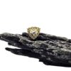 9Kt Yellow Gold Cubic Zirconia Triangle Earrings
