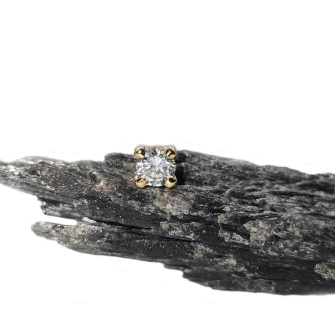 9Kt Yellow Gold Claw Studs
