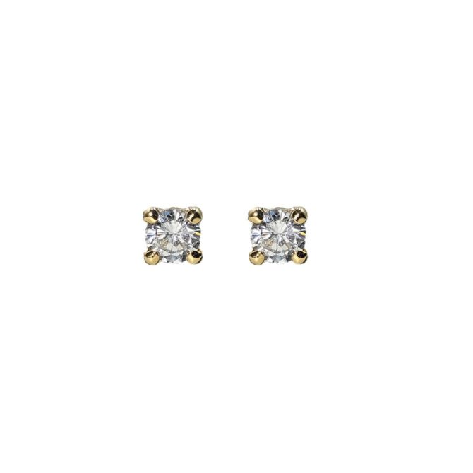 9Kt Yellow Gold Claw Studs
