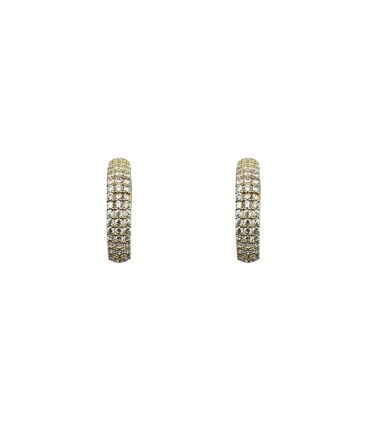 9Kt Gold Indian Huggie Earrings