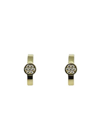 9Kt Gold Indian Huggie Earrings
