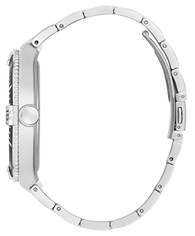 Men's Guess Primier Stainless Steel Black Dial with Date Watch