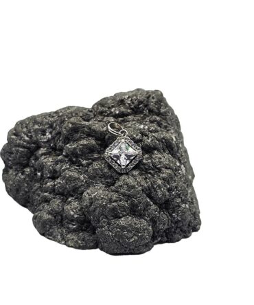 9Kt White Gold Cubic Zirconia Pendant