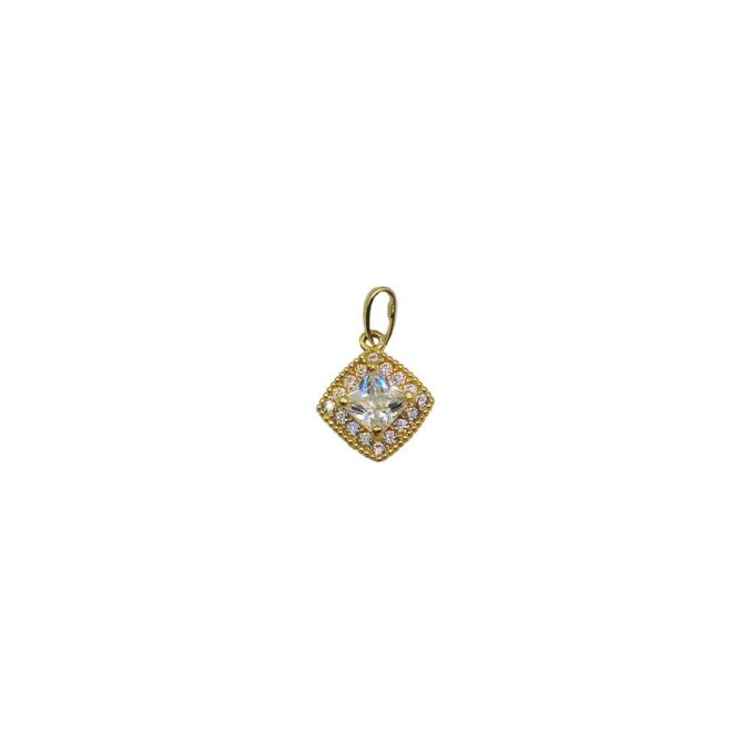 9Kt Yellow Gold Cubic Zirconia Pendant
