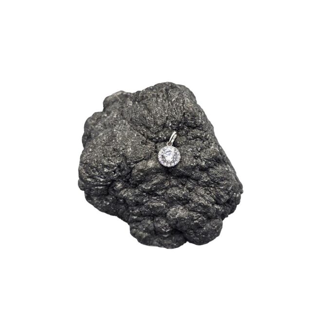 9Kt White Gold Cubic Zirconia Pendant