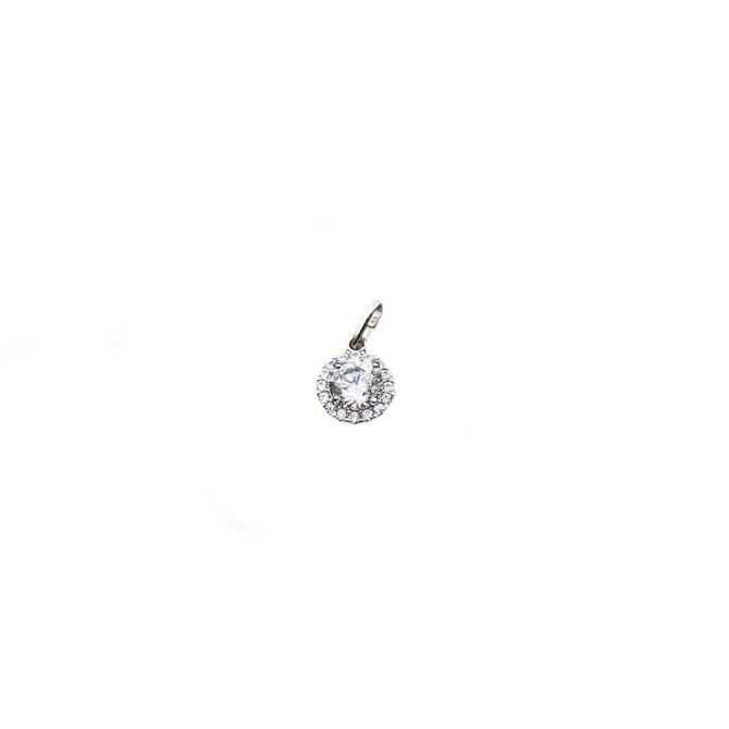 9Kt White Gold Cubic Zirconia Pendant