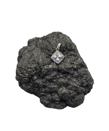 9Kt White Gold Cubic Zirconia Pendant