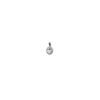 9Kt White Gold Cubic Zirconia Oval Pendant