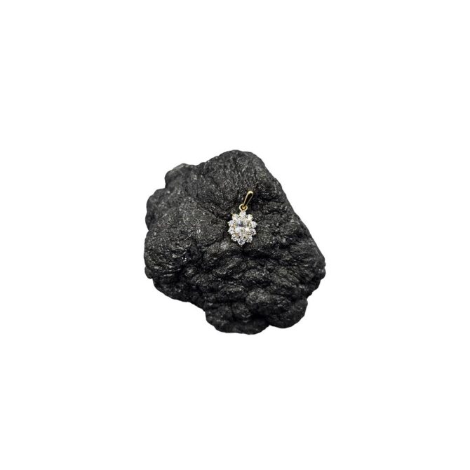 9Kt Yellow Gold Cubic Zirconia Clear Pendant