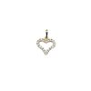 9Kt Yellow Gold Cubic Zirconia Heart Pendant