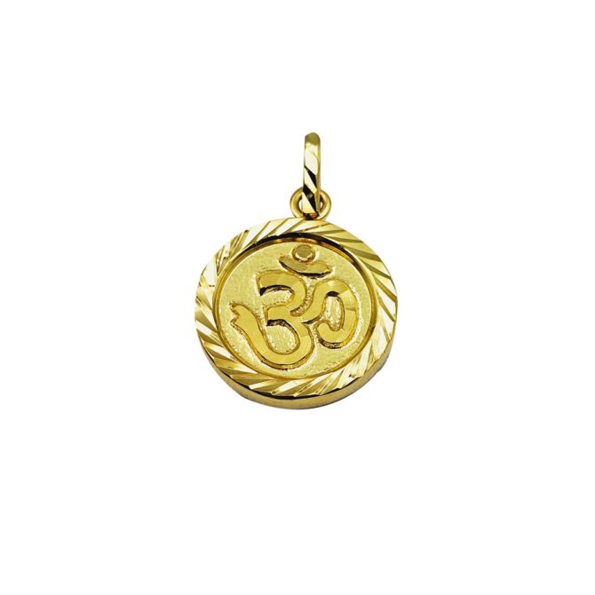 9Kt Yellow Gold Hindi Aum Pendant