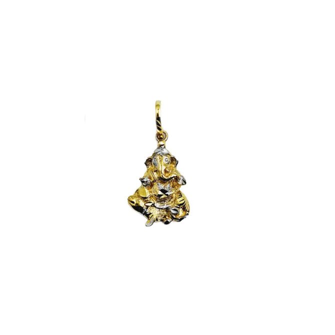9Kt Gold Ganesha Pendant